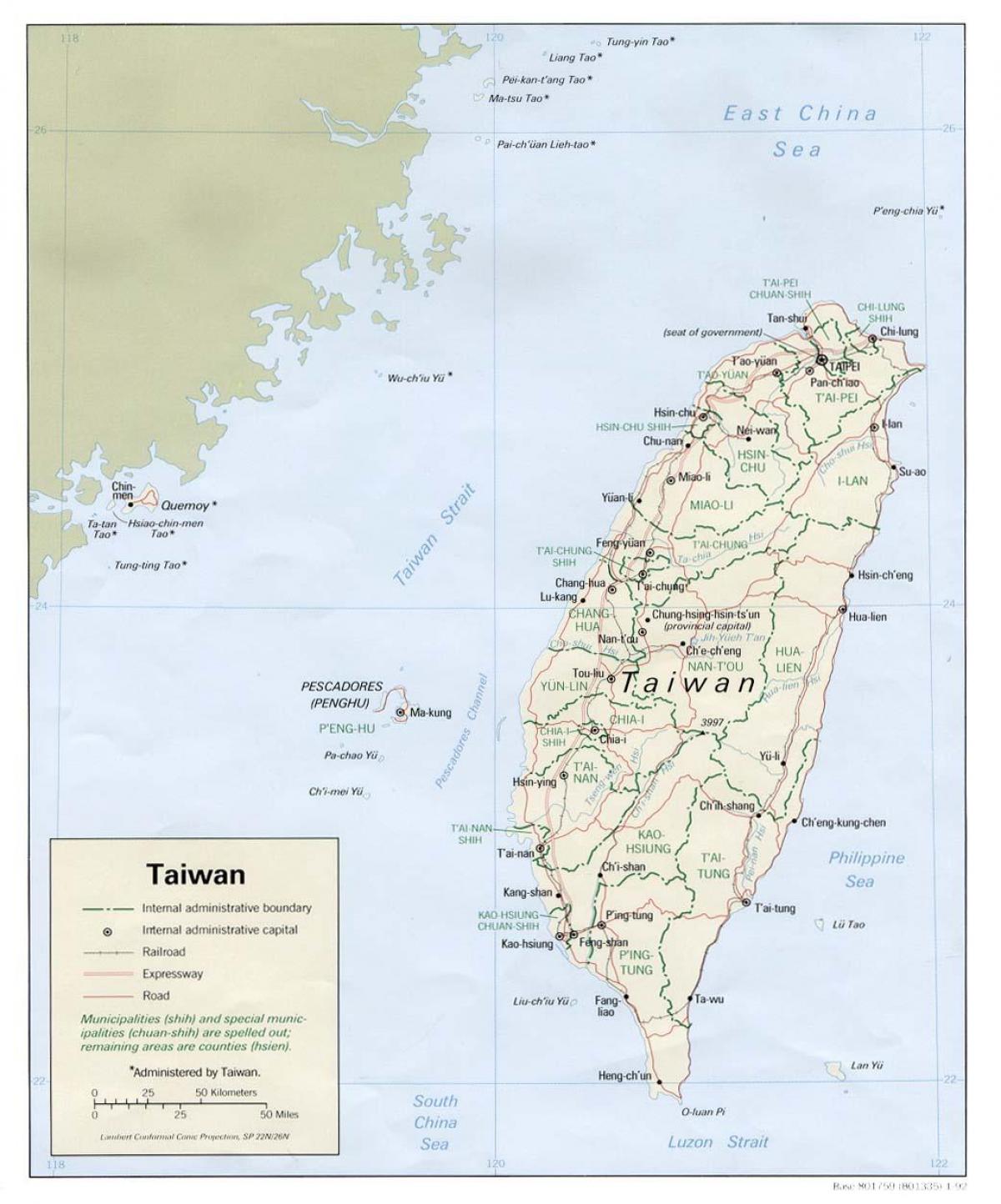 zemljevid xinbei tajvan