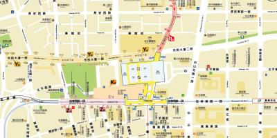 Zemljevid Taipei city mall