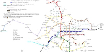 Zemljevid Taipei hsr postajališče