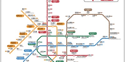 Zemljevid Taipei noč trgi